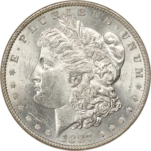 image for: 1887/6 $1 NGC MS63