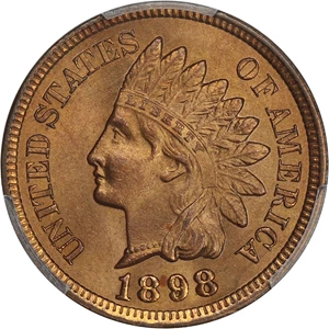 image for: 1898 1c PCGS/CAC MS66+ RD