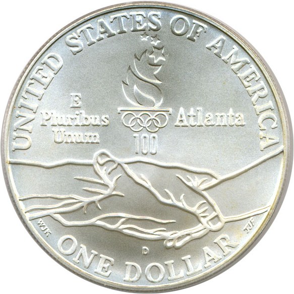 image for: 1995-D $1 PCGS MS70 (Olympic Track & Field)