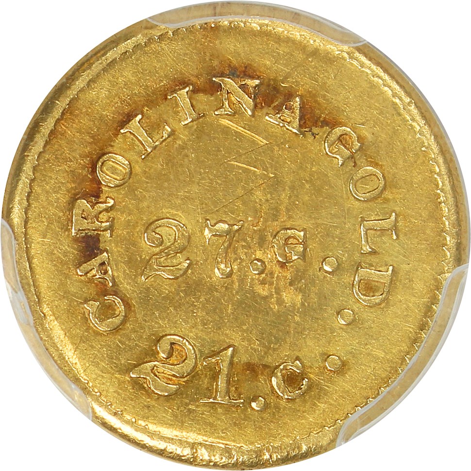 image for: A. Bechtler G$1 PCGS UNC Details (Cleaning, Plain Edge)