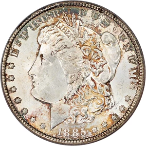 image for: 1885-CC $1 PCGS/CAC MS65
