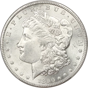 image for: 1890-CC $1 PCGS MS62