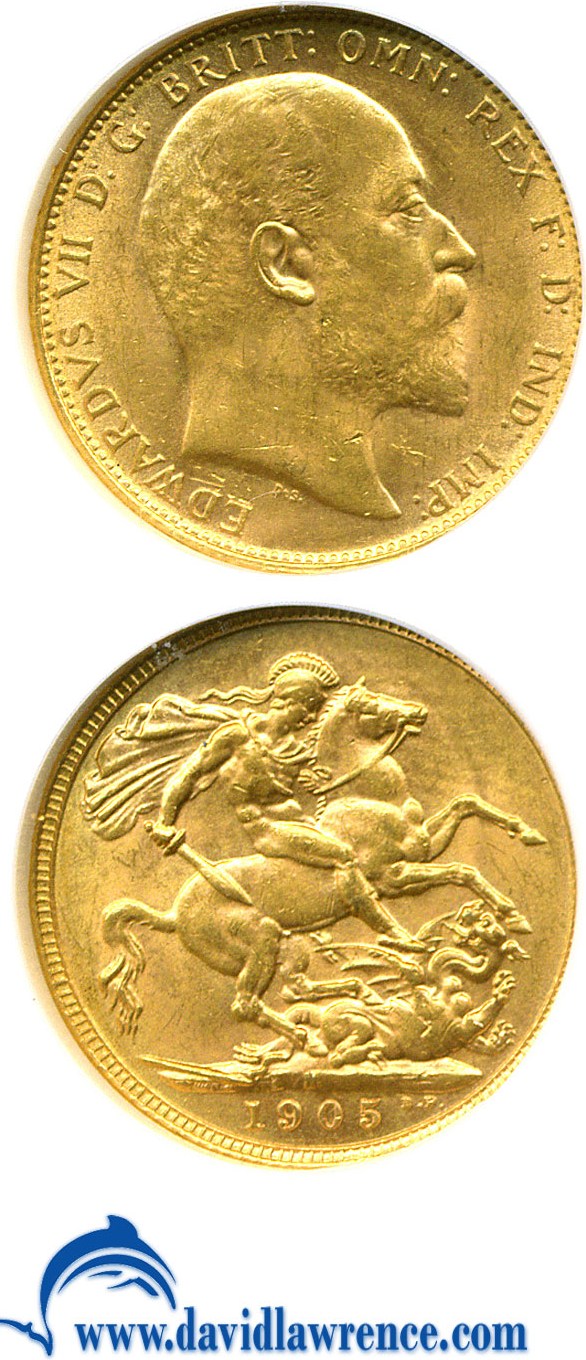 image for: Australia: 1905-M Sov (KM-15) NGC MS62 ex: Reserve Bank of Australia