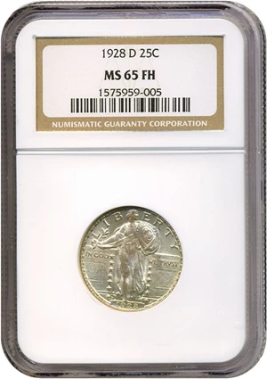 image for: 1928-D 25c NGC MS65 FH