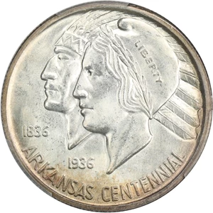 image for: 1935 Arkansas 50c PCGS/CAC MS65