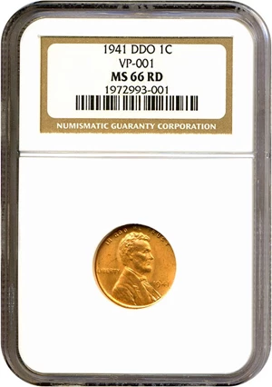 image for: 1941 1c Doubled Die Obverse NGC MS66 RD (VP-001)