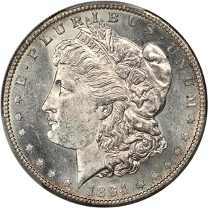 image for: 1894-S $1 PCGS MS63