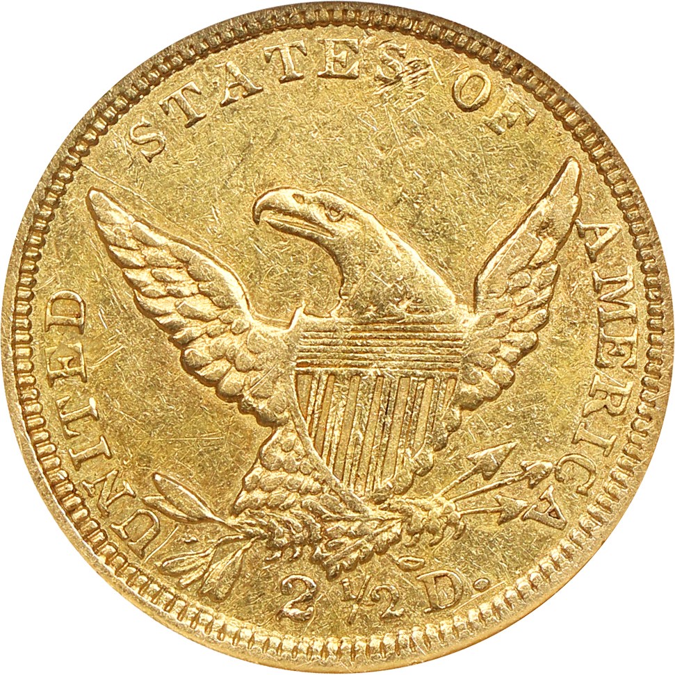 image for: 1838-C $2 1/2 NGC AU50