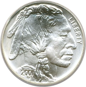 image for: 2001-D $1 Buffalo PCGS MS69