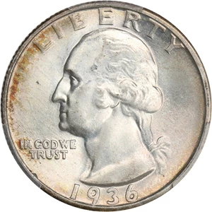 image for: 1936 25c PCGS MS65