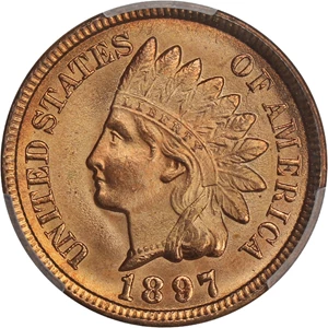 image for: 1897 1c PCGS MS67 RD