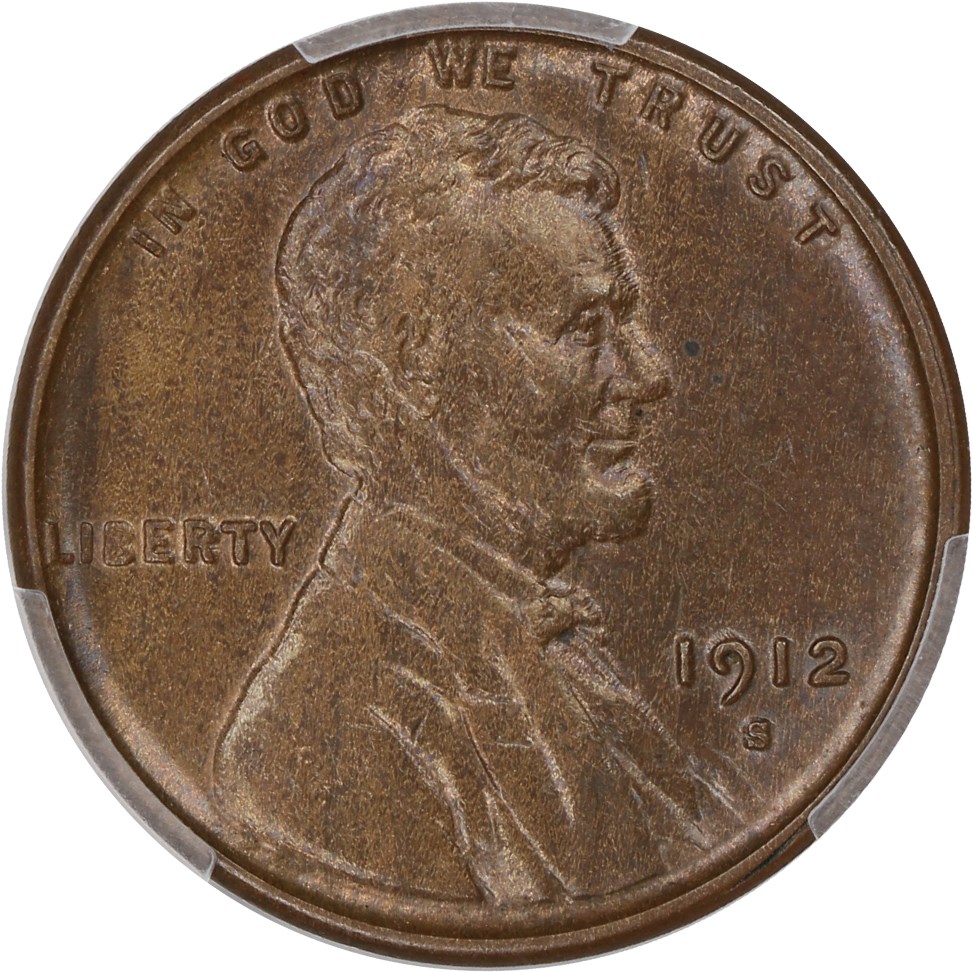 image for: 1912-S 1c PCGS/CAC AU58 