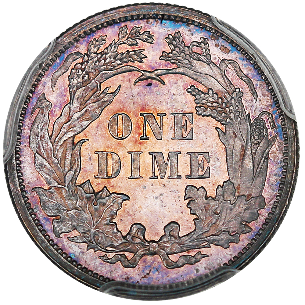 image for: 1876 10c PCGS Proof 64