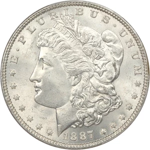 image for: 1887 $1 PCGS/CAC MS66