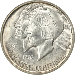 image for: 1938-D Arkansas 50c PCGS/CAC MS64 (OGH)