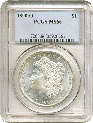 image for: 1890-O $1 PCGS MS66
