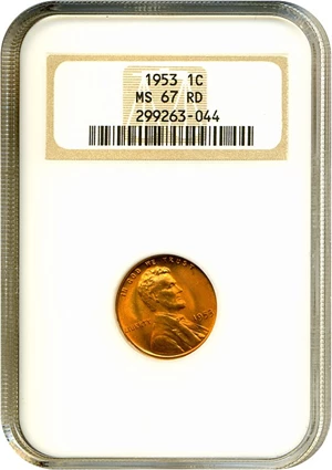 image for: 1953 1c NGC MS67 RD