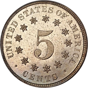 image for: 1876 5c PCGS/CAC Proof 64