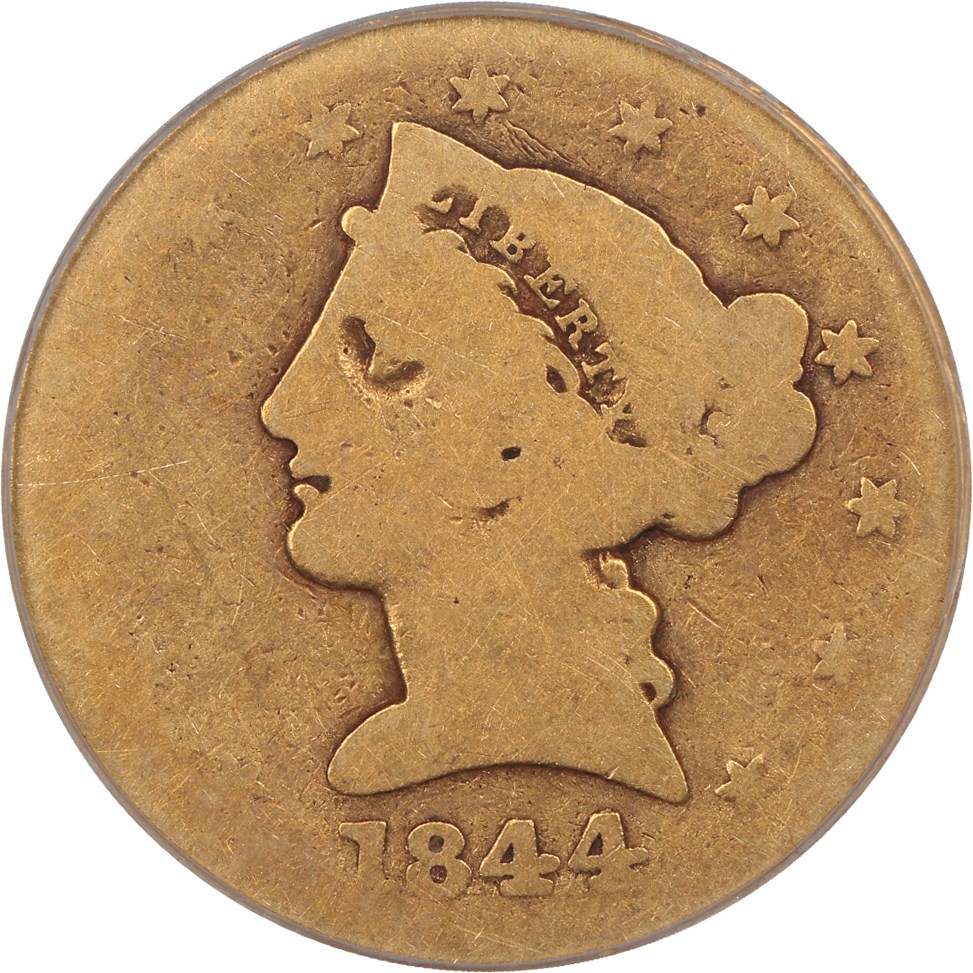 image for: 1844 $5 PCGS Fair-02