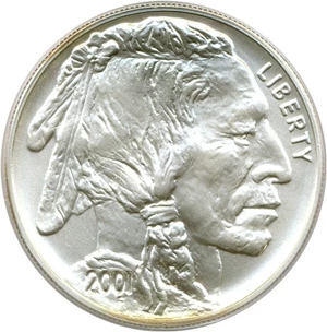 image for: 2001-D $1 Buffalo PCGS MS69