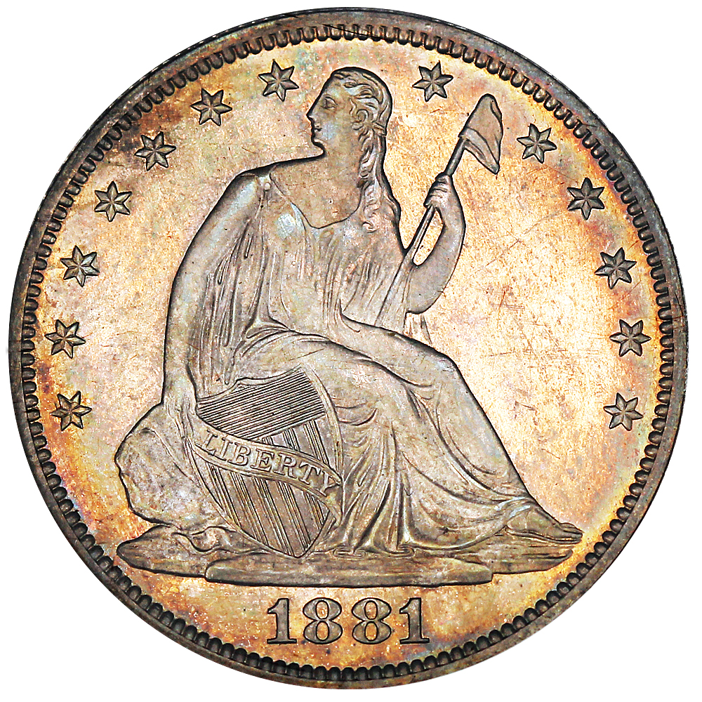 image for: 1881 50c NGC Proof 62