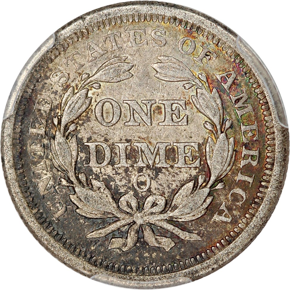 image for: 1852-O 10c PCGS/CAC XF40