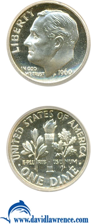 image for: 1960 10c ICG Proof 69 Cameo