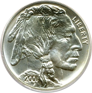 image for: 2001-D $1 Buffalo PCGS MS69