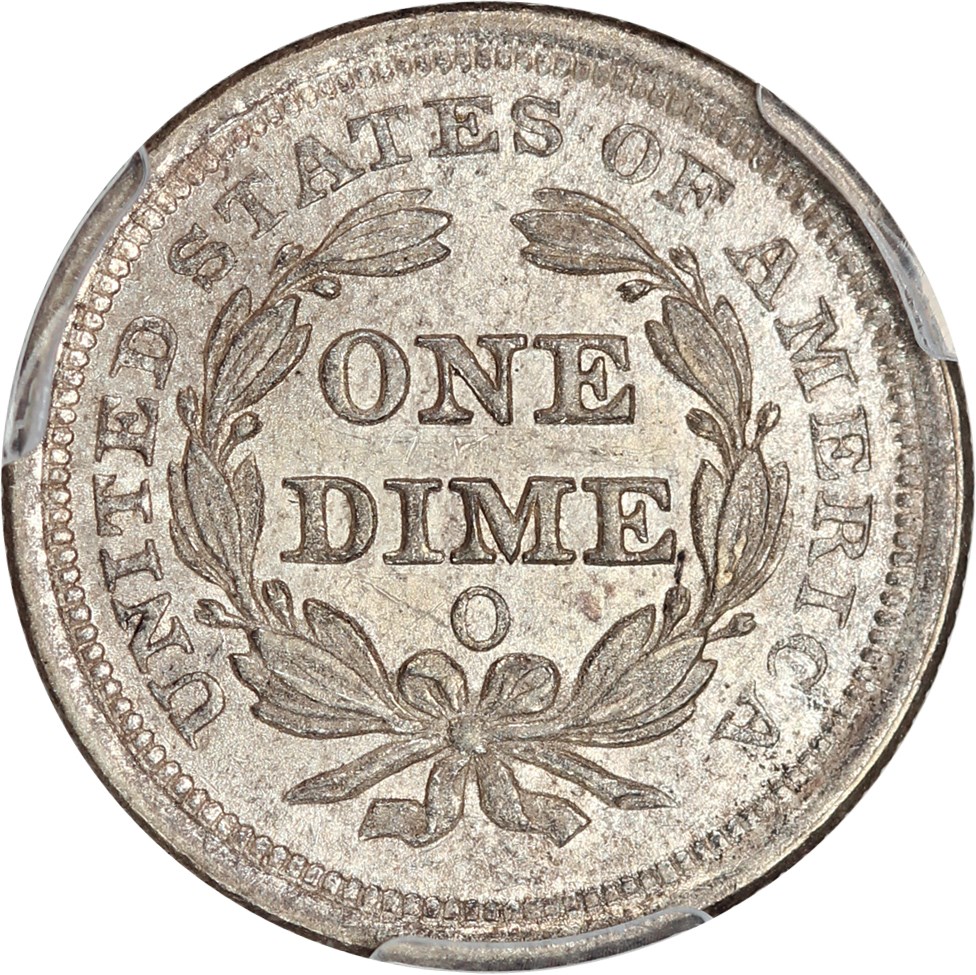 image for: 1854-O 10c PCGS/CAC MS63 (Arrows)