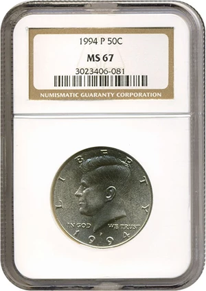 image for: 1994-P 50c NGC MS67