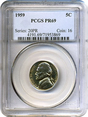 image for: 1959 5c PCGS Proof 69