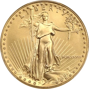 image for: 1987 Gold Eagle $25 PCGS MS69