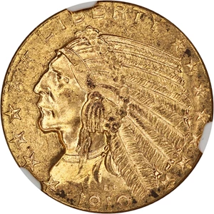image for: 1910 $5 NGC MS63
