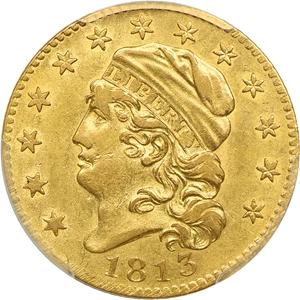 image for: 1813 $5 PCGS AU53
