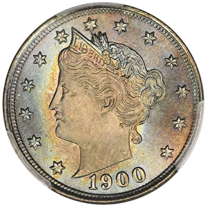image for: 1900 5c PCGS MS67