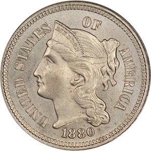 image for: 1880 3cN NGC/CAC Proof 64