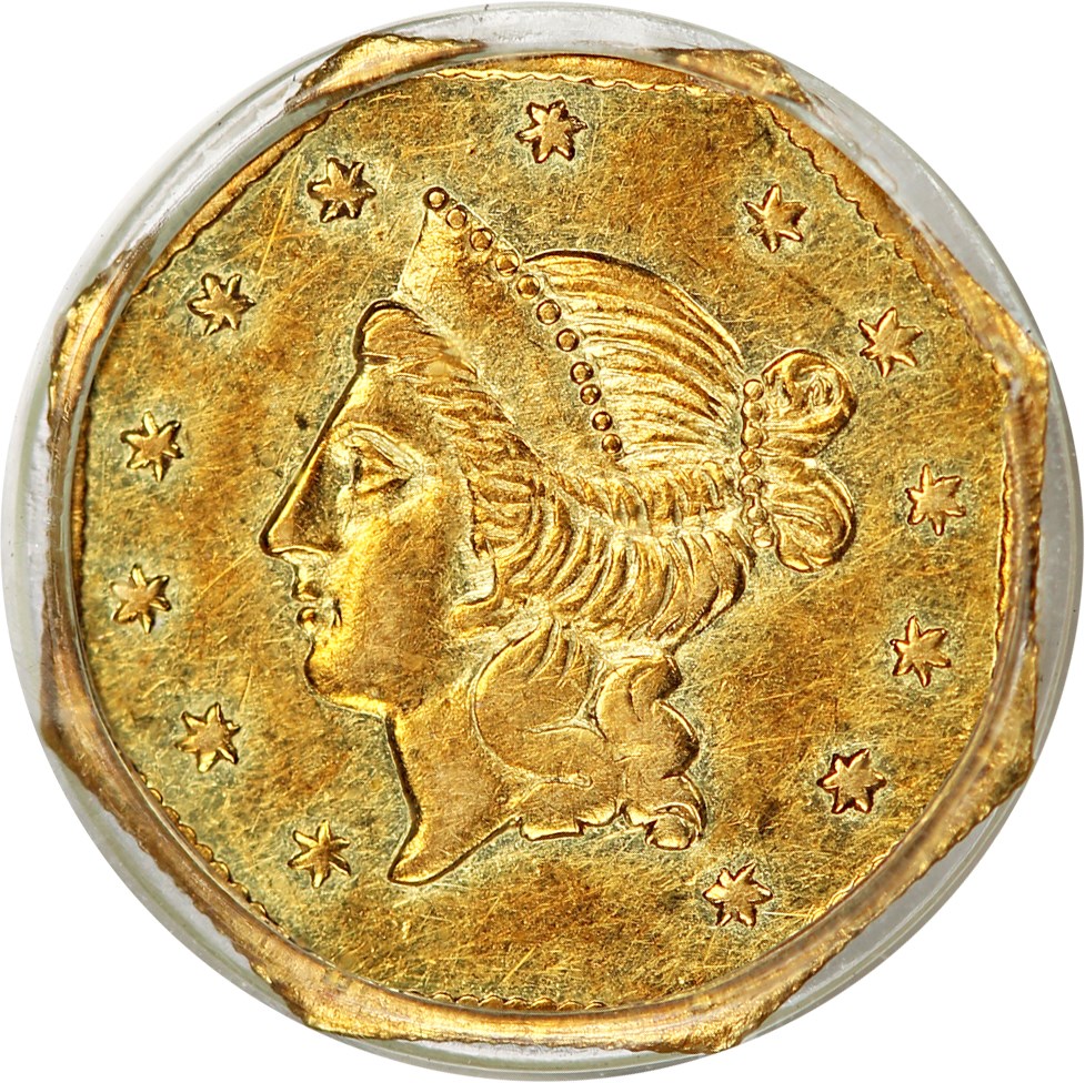 image for: 1854 Cal. Gold $1 PCGS AU55 (BG-532)