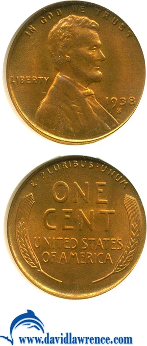 image for: 1938-S 1c ANACS MS68 RD