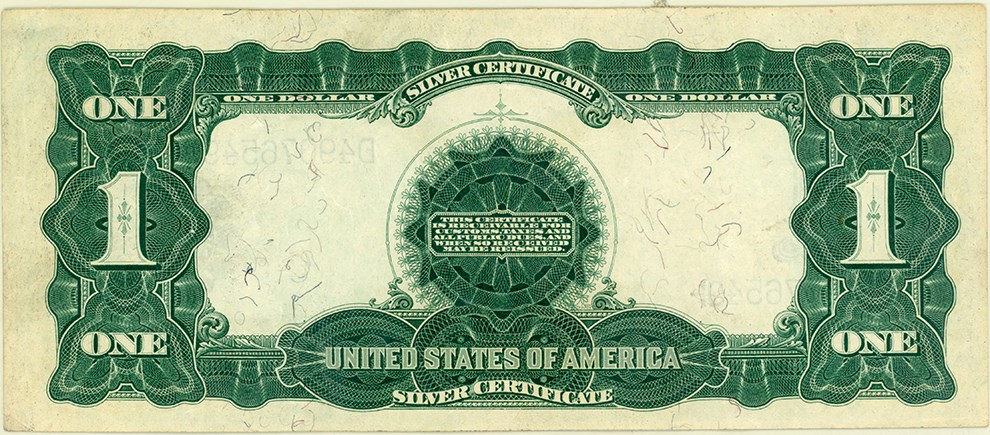 image for: FR. 226a 1899 $1 Silver Certificate PCGS About New 53