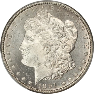 image for: 1891-CC $1 PCGS/CAC MS64