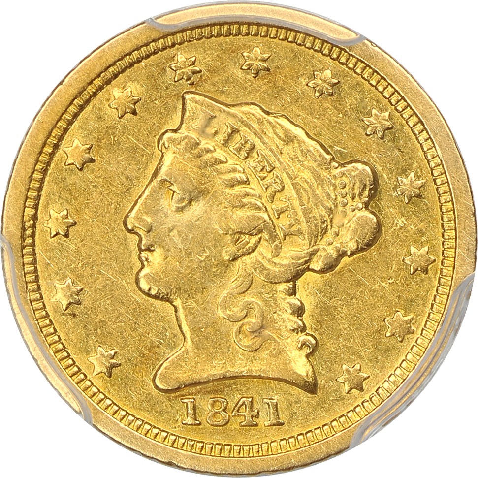 image for: 1841-C $2 1/2 PCGS XF40