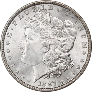 image for: 1887 $1 PCGS/CAC MS67