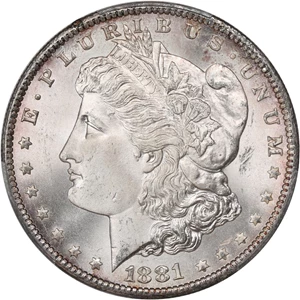 image for: 1881-CC $1 PCGS MS66+