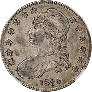 image for: 1834 50c NGC/CAC XF45 (Large Date, Large Letter)