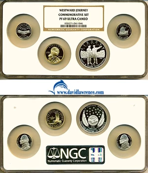 image for: 2004 Set Westward Journey Commemorative Set Multi-Coin Holder NGC Proof 69 DCameo