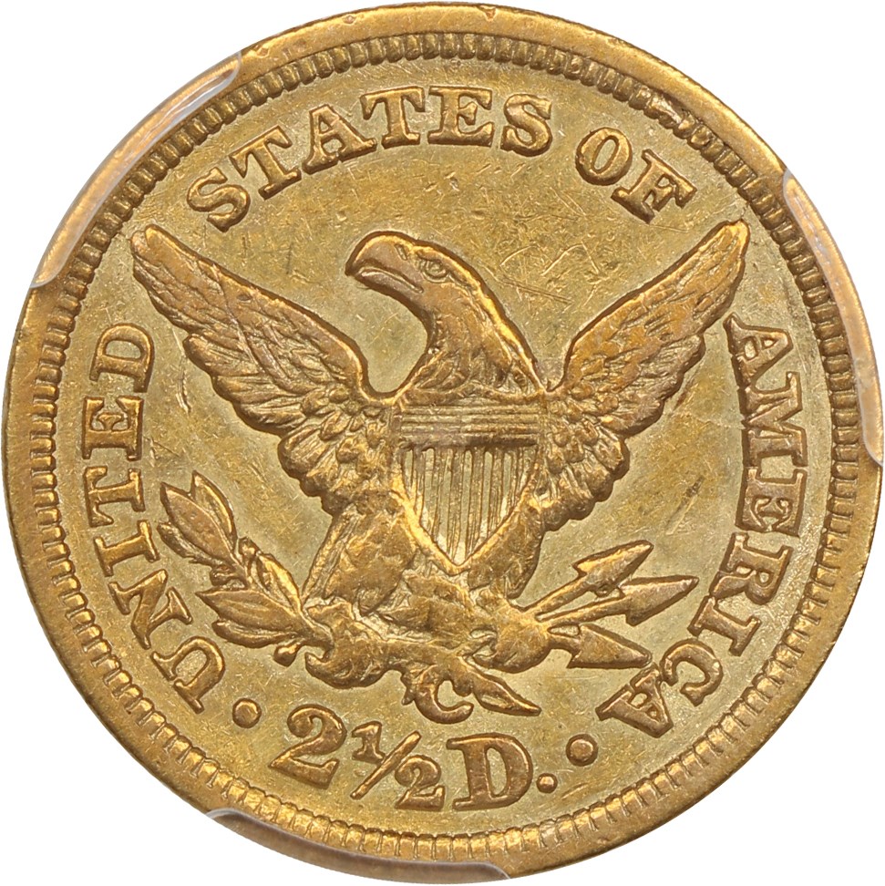 image for: 1848-C $2 1/2 PCGS XF45