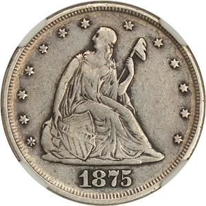 image for: 1875 20c NGC VF30