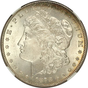 image for: 1878-S $1 NGC/CAC MS65+