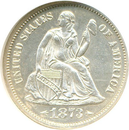 image for: 1873 10c Arrows NGC Proof 64 ex: Richmond