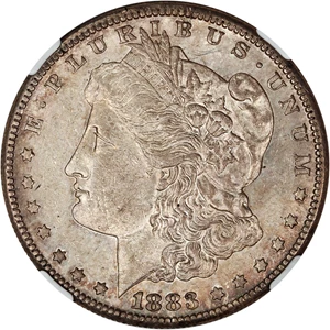 image for: 1883-S $1 NGC/CAC AU58